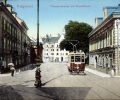 Klagenfurt, Villacherstrasse mit Stauderhaus, 1911.