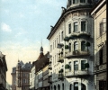 Klagenfurt, Burgasse mit Hotel Moser, 1909.